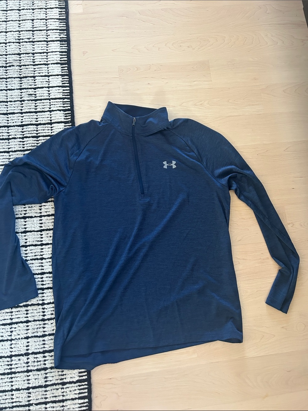 Under Armour Navy Blue Quarter-Zip Pullover